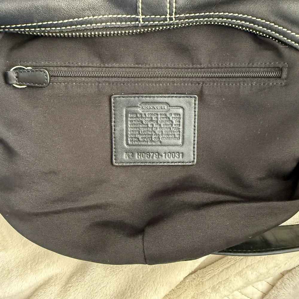 Coach Soho Hobo Mini Shoulder Bag 10030 Minimal Black Leather Vintage Y2K Purse
